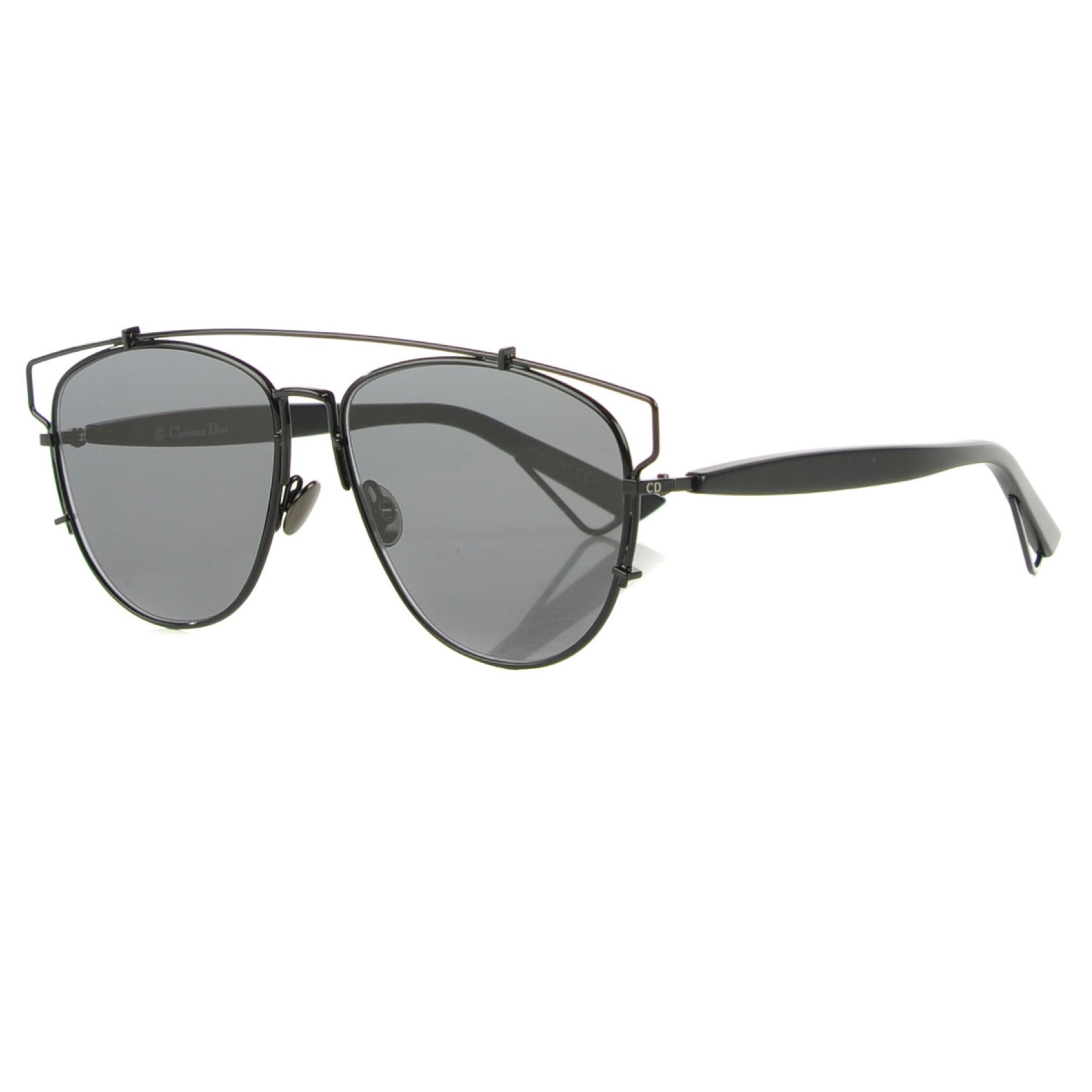 Christian Dior Black Technologic Wire Frame Sunglasses