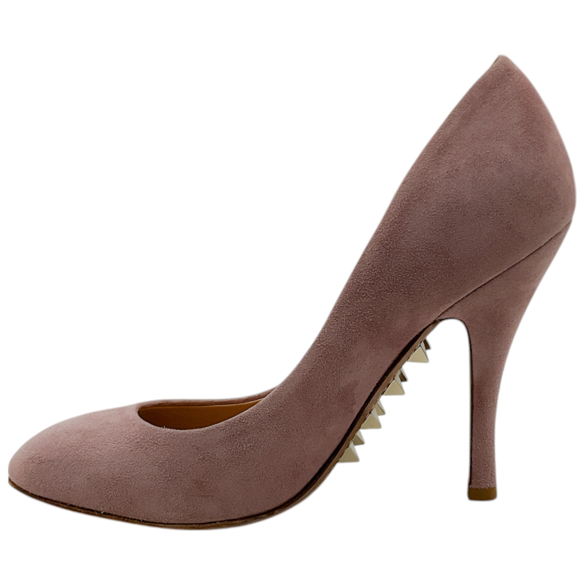 Valentino Rose Blush Suede Pumps