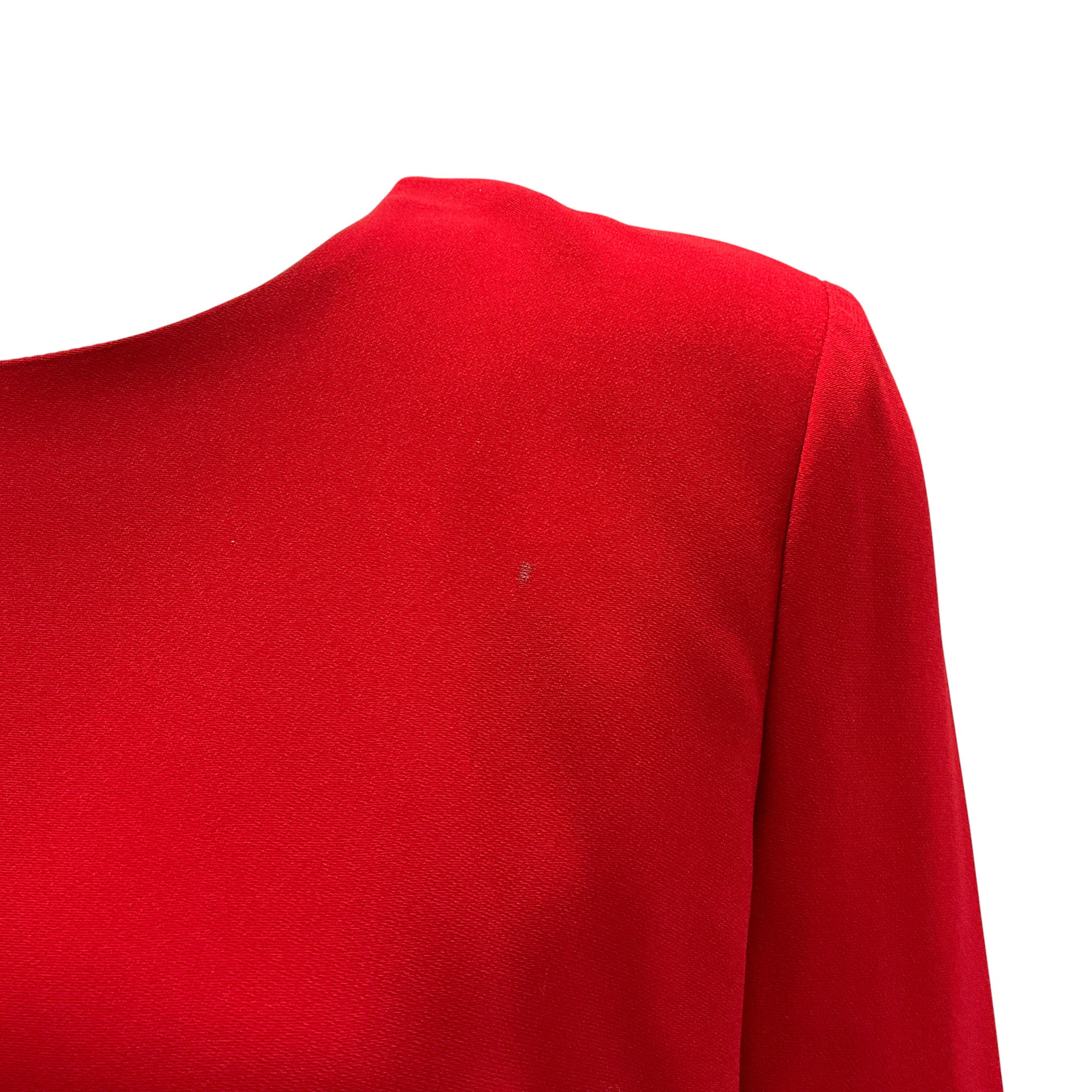 Ralph Lauren Black Label Red Long Sleeved Crepe Dress