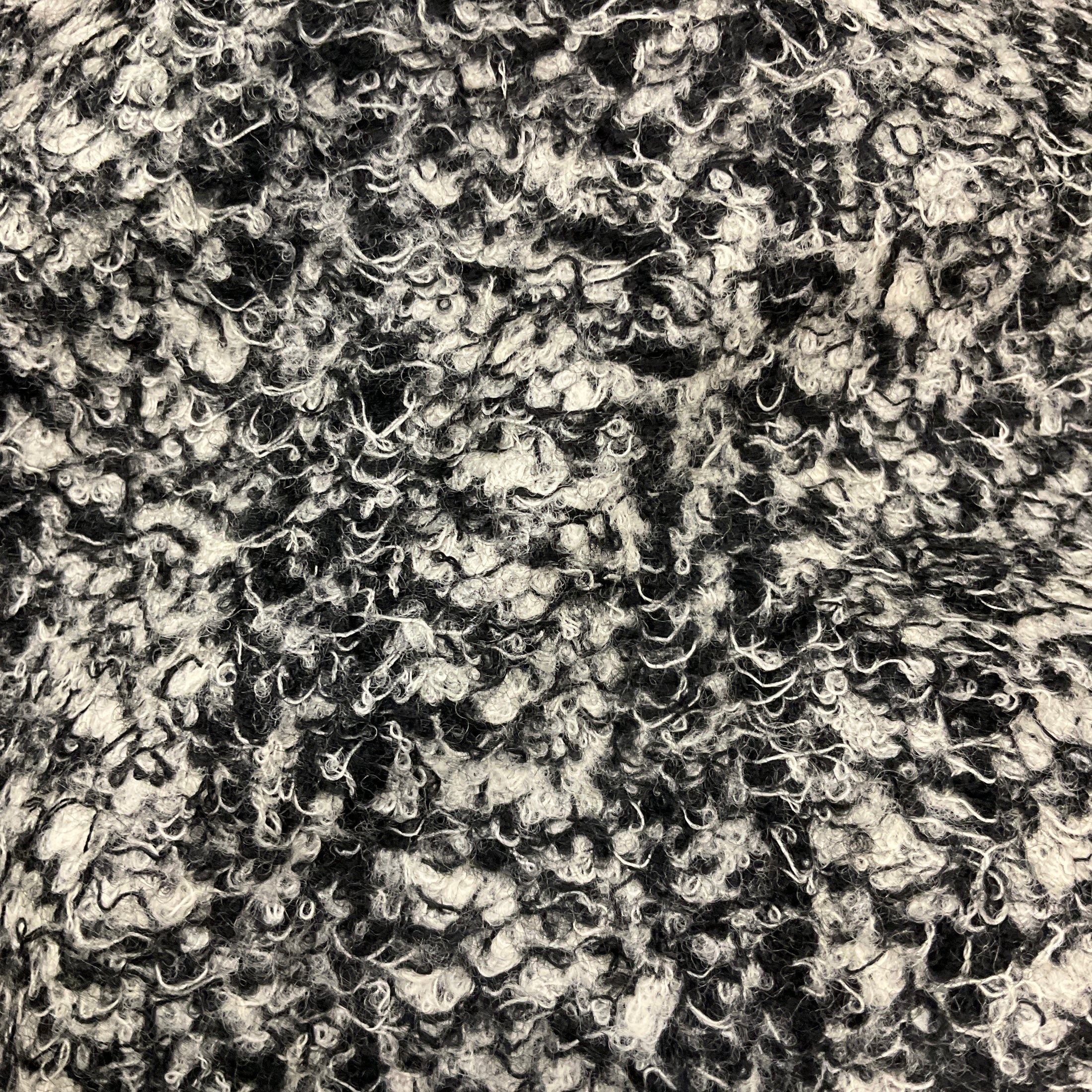 Jil Sander Black / Grey Short Sleeved Tweed Dress