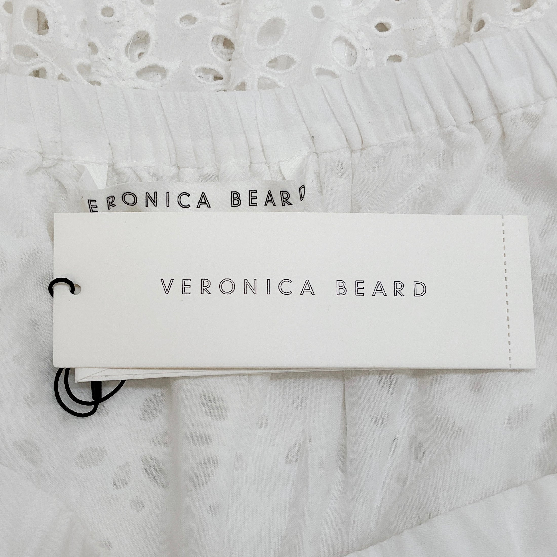 Veronica Beard White Eyelet Cali Dress