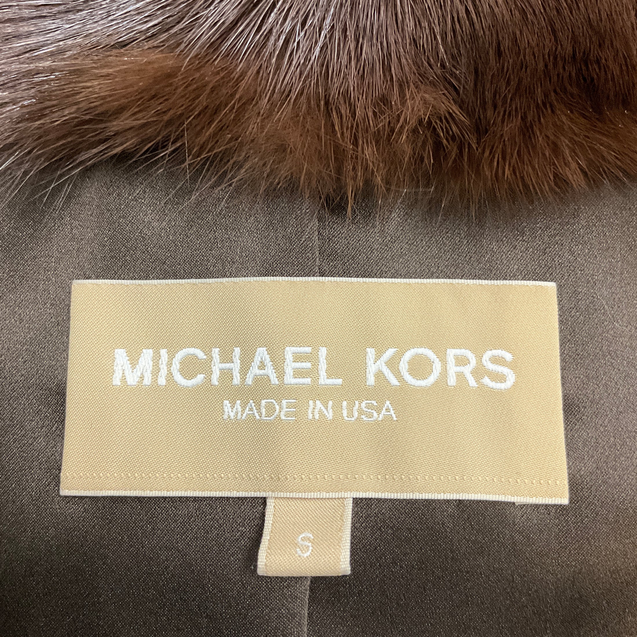 Michael Kors Brown Sable Fur Vest