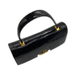 Load image into Gallery viewer, Hermes Rare Vintage Black Crocodile Skin Leather Lido Shoulder Bag
