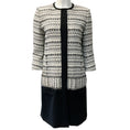 Load image into Gallery viewer, Oscar de la Renta Black / White Tweed Coat

