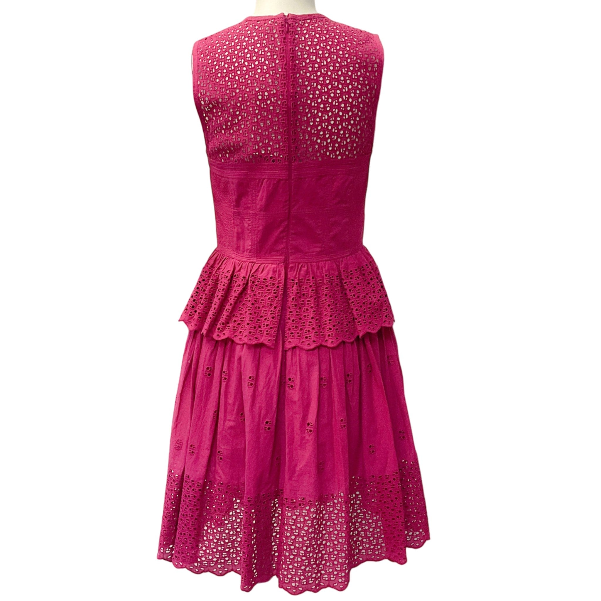 Ulla Johnson Magenta Ruby Eyelet Jessa Dress