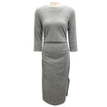 Load image into Gallery viewer, Peserico Grey Fluid Cotton Wool Jersey Dress
