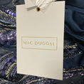 Load image into Gallery viewer, Mac Duggal Navy Blue Embellished Satin and Mesh Tulle Gown
