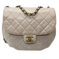 Load image into Gallery viewer, Chanel Light Lilac Quilted Aged Leather Bubble Flap Handbag
