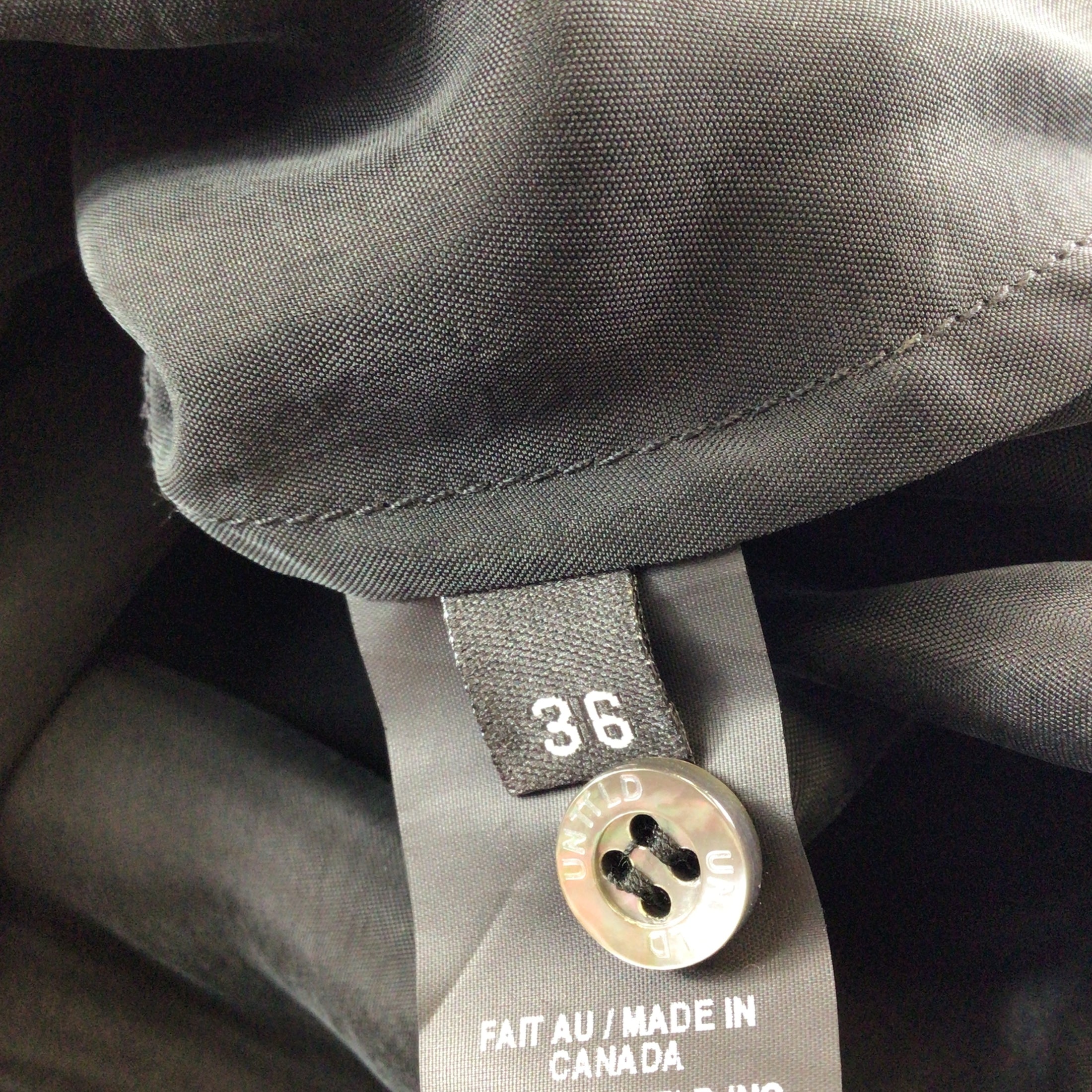UNTTLD Black Sleeveless Button-Front Asymmetric Hem Midi Dress