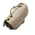 Load image into Gallery viewer, Chanel Light Lilac Quilted Aged Leather Bubble Flap Handbag
