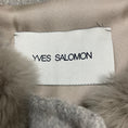 Load image into Gallery viewer, Yves Salomon Light Grey Rabbit Fur and Wool Long Vest
