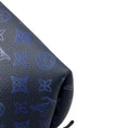 Load image into Gallery viewer, Louis Vuitton Navy Blue / Silver Chain Mahina Leather Bella Bucket Bag with Pouch
