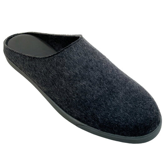 The Row Charcoal Wool Mules