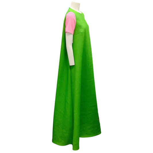 Emilia Wickstead Green Runway Spring Summer 2019 Textured Cloque Prynella Dress