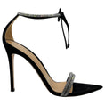 Load image into Gallery viewer, Gianvito Rossi Black Suede Montecarlo Sandals
