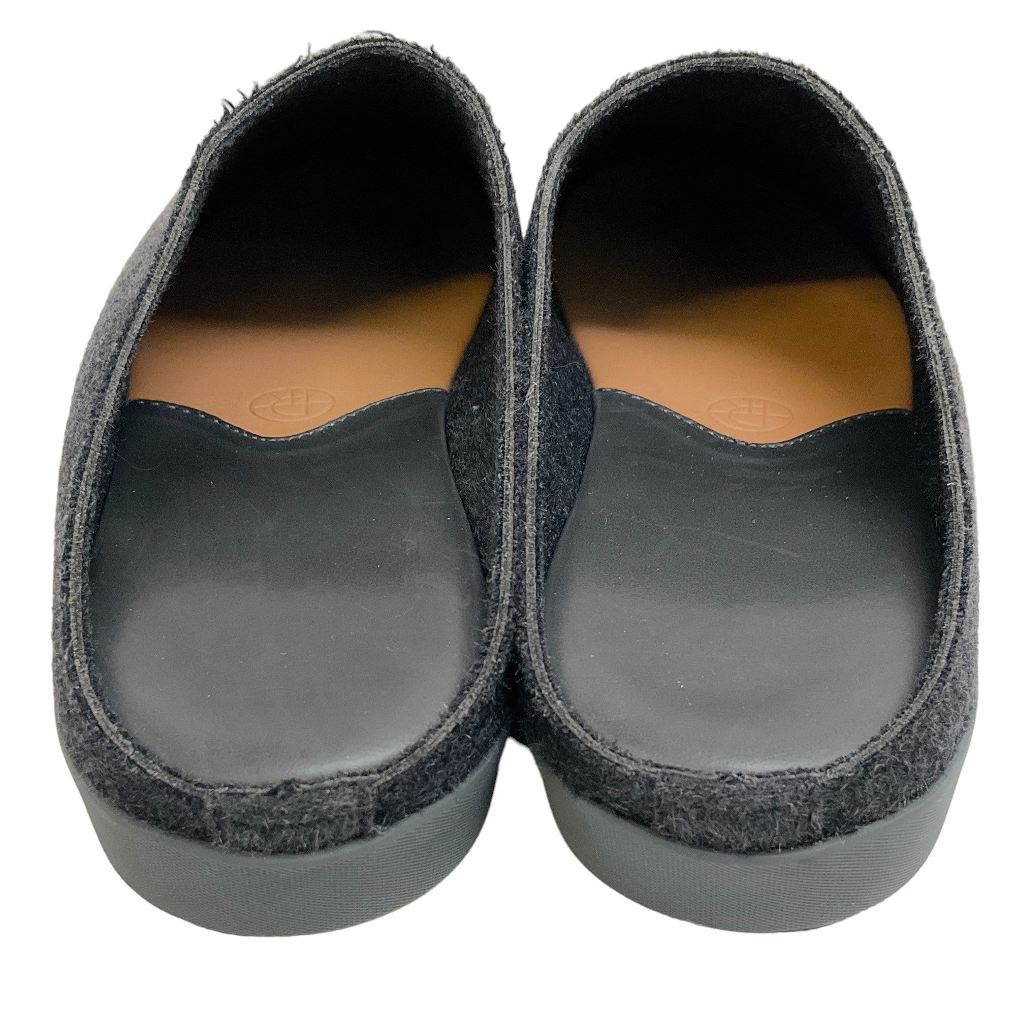 The Row Charcoal Wool Mules
