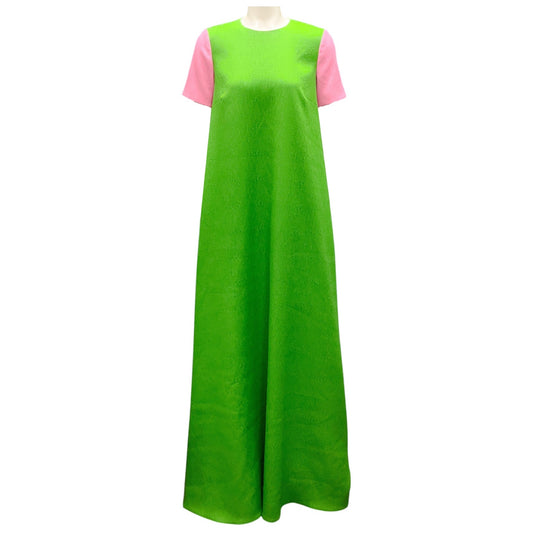 Emilia Wickstead Green Runway Spring Summer 2019 Textured Cloque Prynella Dress