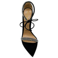 Load image into Gallery viewer, Gianvito Rossi Black Suede Montecarlo Sandals
