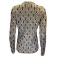 Load image into Gallery viewer, Paco Rabanne Gold / Black / Silver Metallic Geometric Patterned Knit Cardigan Sweater
