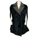 Load image into Gallery viewer, Marni Olive Green / Black Goat Fur and Wool Cape
