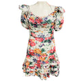 Load image into Gallery viewer, Zimmermann White Multi Floral Printed Linen Mini Dress
