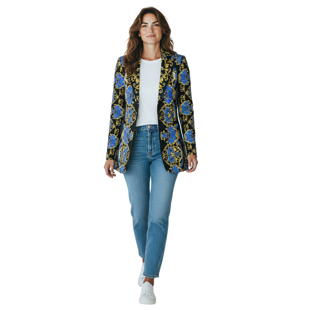 alice + olivia Regal Romance Sapphire Breann Blazer