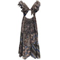Load image into Gallery viewer, Ulla Johnson Blue Multi Ruffle Dress with Back Cut Out
