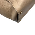 Load image into Gallery viewer, Roger Vivier Taupe Buckle Detail Pebbled Leather Double Top Handle Tote Handbag
