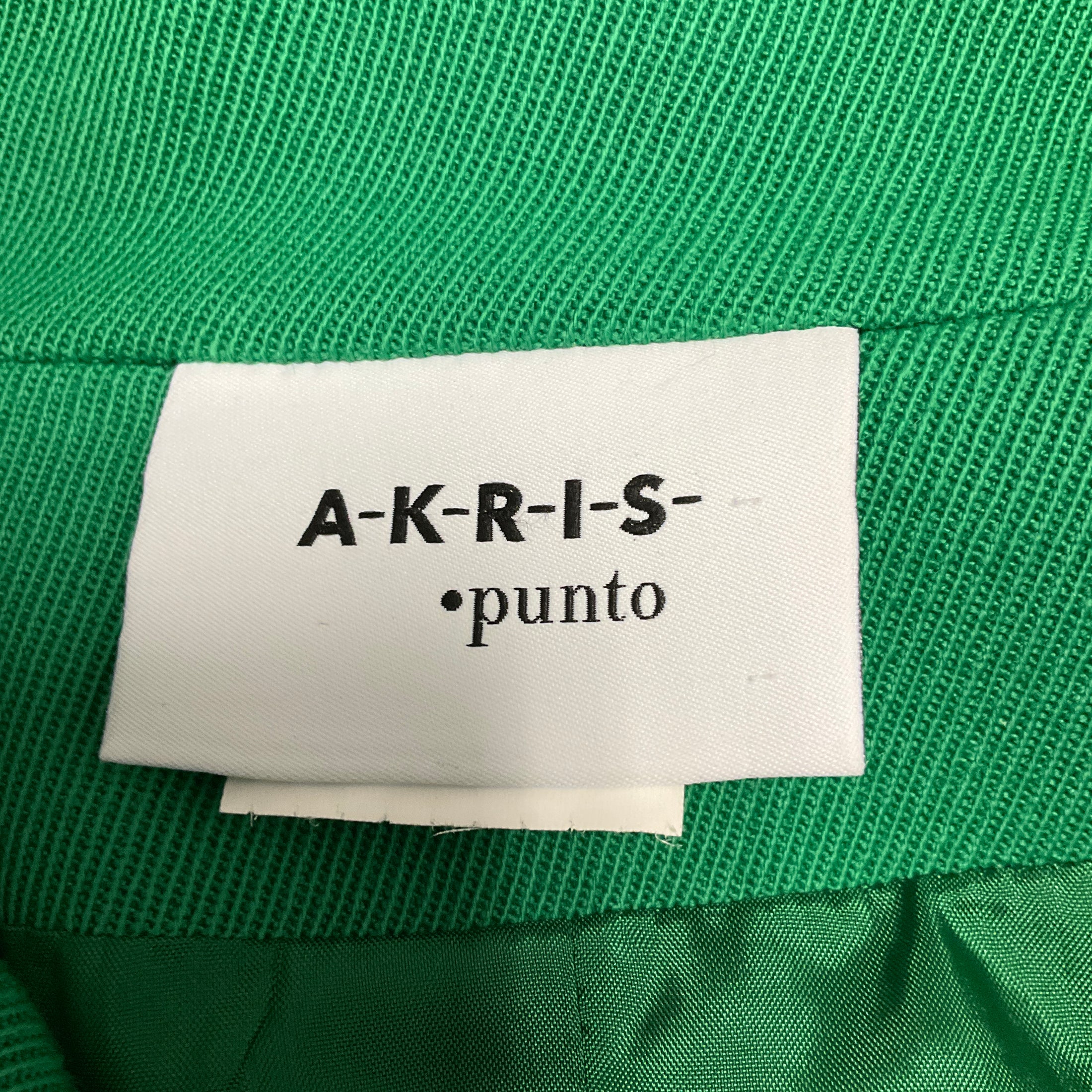 Akris Punto Kelly Green Knit Blazer Jacket