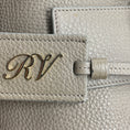 Load image into Gallery viewer, Roger Vivier Taupe Buckle Detail Pebbled Leather Double Top Handle Tote Handbag
