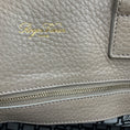 Load image into Gallery viewer, Roger Vivier Taupe Buckle Detail Pebbled Leather Double Top Handle Tote Handbag
