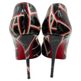 Load image into Gallery viewer, Christian Louboutin Black / Red Patent Leather Ribbon Pigalle Follies 100 Pumps
