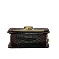 Load image into Gallery viewer, Kiton Purple Ombre Effect Python Skin Leather Crossbody Evening Bag
