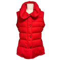 Load image into Gallery viewer, Akris Punto Red Quilted Wool Down Puffer Vest
