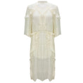 Load image into Gallery viewer, Iro Ivory Eolla Open Back Ruffled Jacquard Midi Dress
