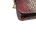 Load image into Gallery viewer, Kiton Purple Ombre Effect Python Skin Leather Crossbody Evening Bag
