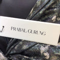 Load image into Gallery viewer, Prabal Gurung Black / Silver Metallic Flared Midi Dress
