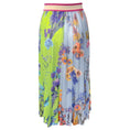 Load image into Gallery viewer, Fuzzi Lime / Multi Camellia Print Knit Pleated Skirt

