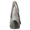 Load image into Gallery viewer, Salvatore Ferragamo Light Grey Leather Sookie Double Top Handle Tote Bag
