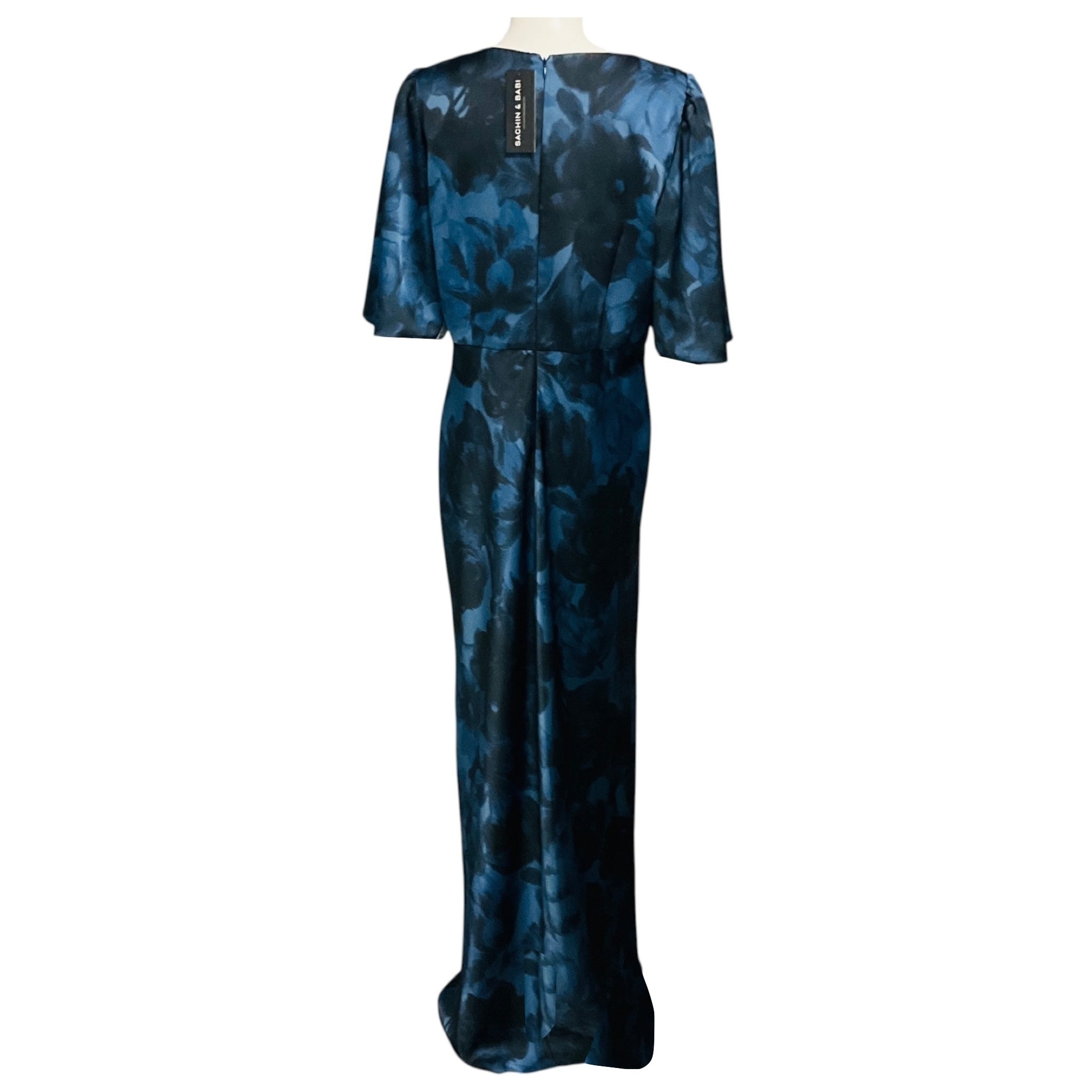 Sachin & Babi Blue Deep Ocean Bouquet Mae Gown