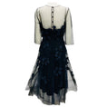 Load image into Gallery viewer, Carolina Herrera Navy Embellished Tulle Midi Gown
