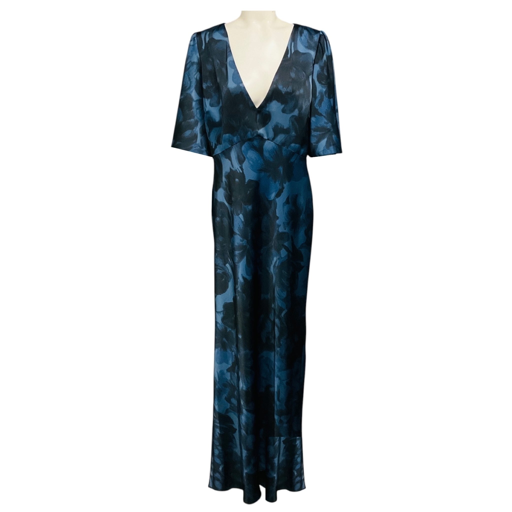 Sachin & Babi Blue Deep Ocean Bouquet Mae Gown