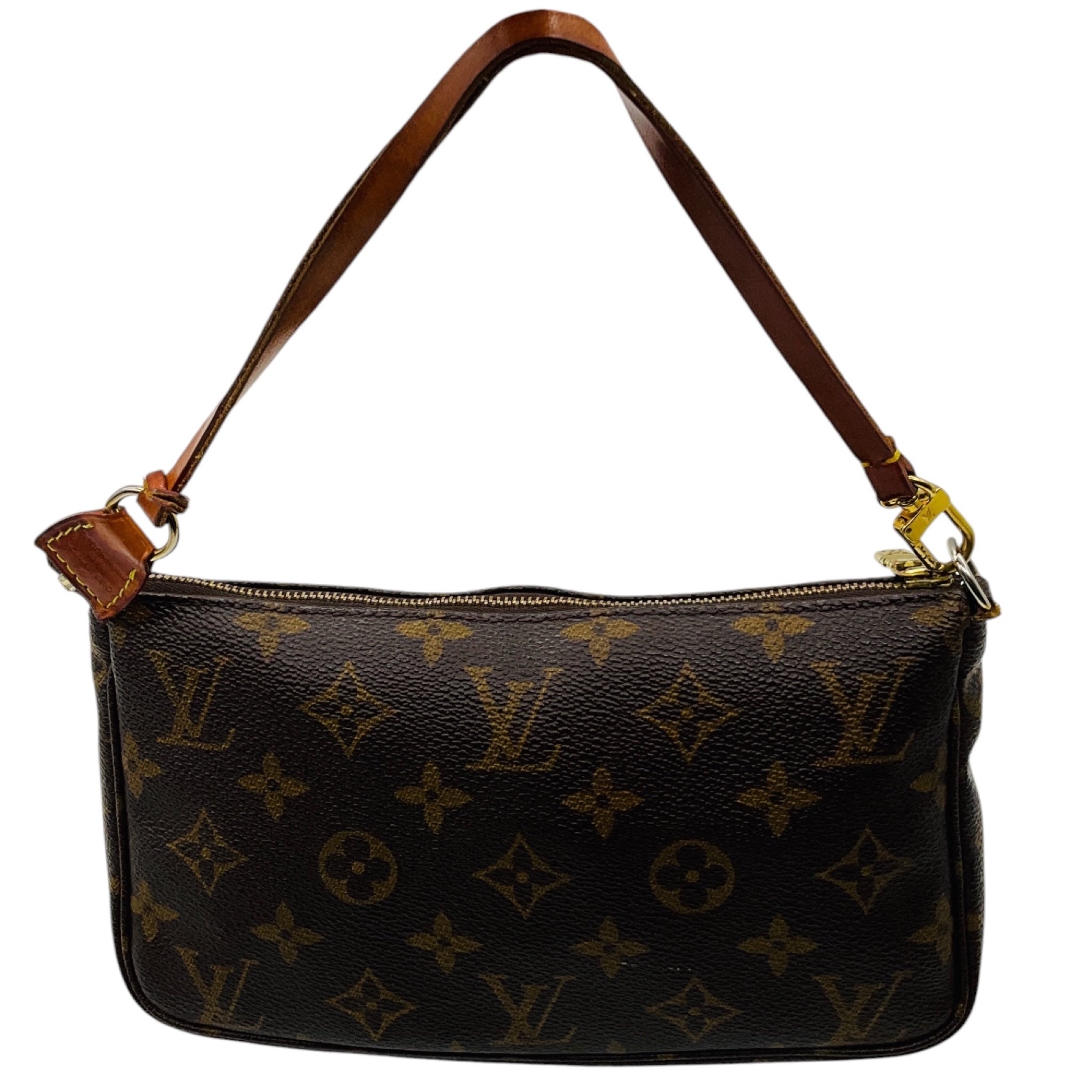 Louis Vuitton Vintage Brown Monogram Canvas Pochette Shoulder Bag