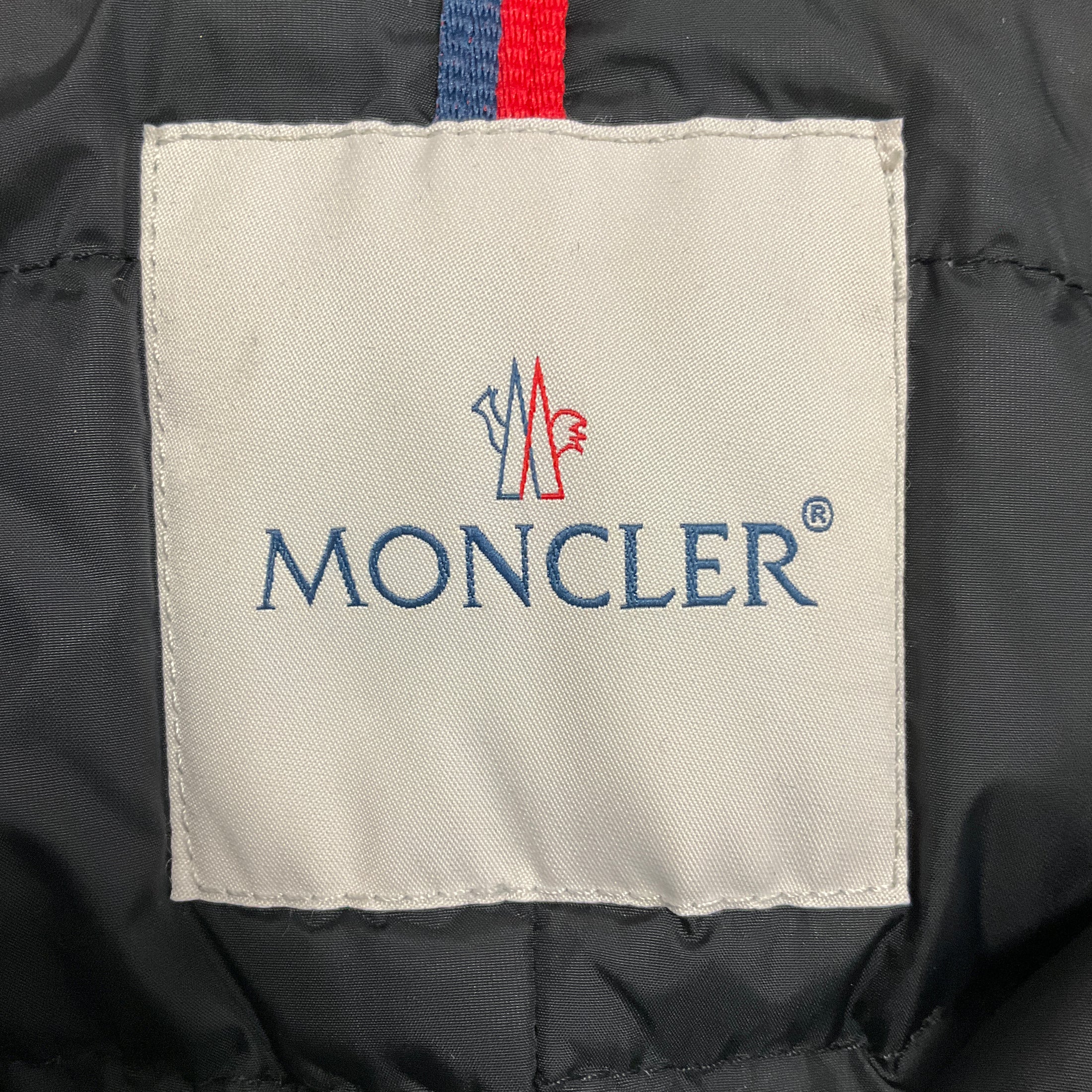 Moncler Olive Green Aredhel Down Puffer Parka Coat with Fox Fur Trim