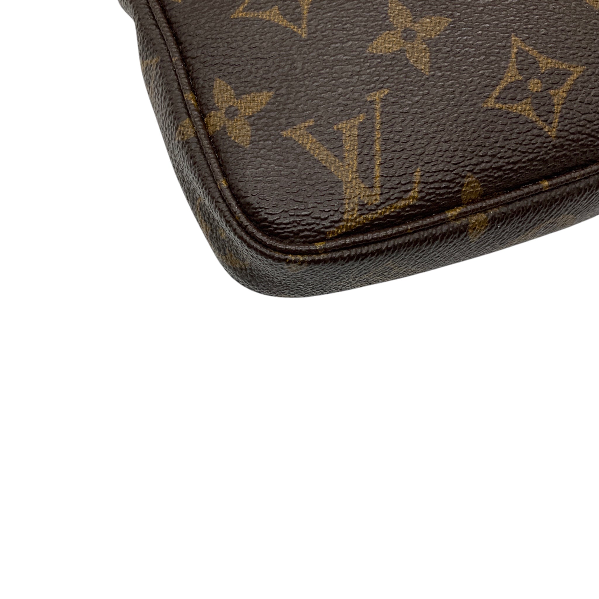 Louis Vuitton Vintage Brown Monogram Canvas Pochette Shoulder Bag
