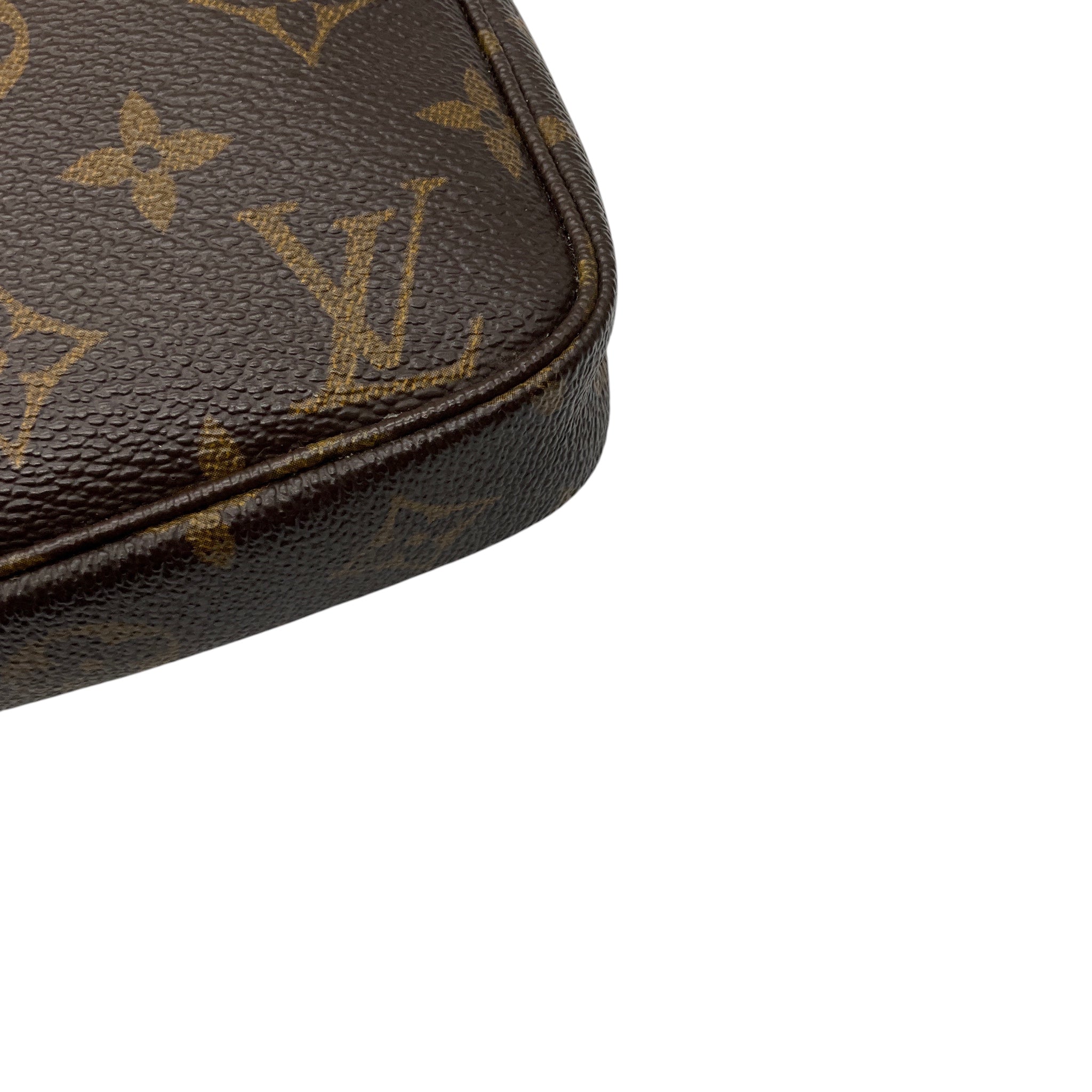 Louis Vuitton Vintage Brown Monogram Canvas Pochette Shoulder Bag
