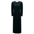 Load image into Gallery viewer, Calvin Klein Collection Black Long Sleeved Crepe Maxi Evening Dress
