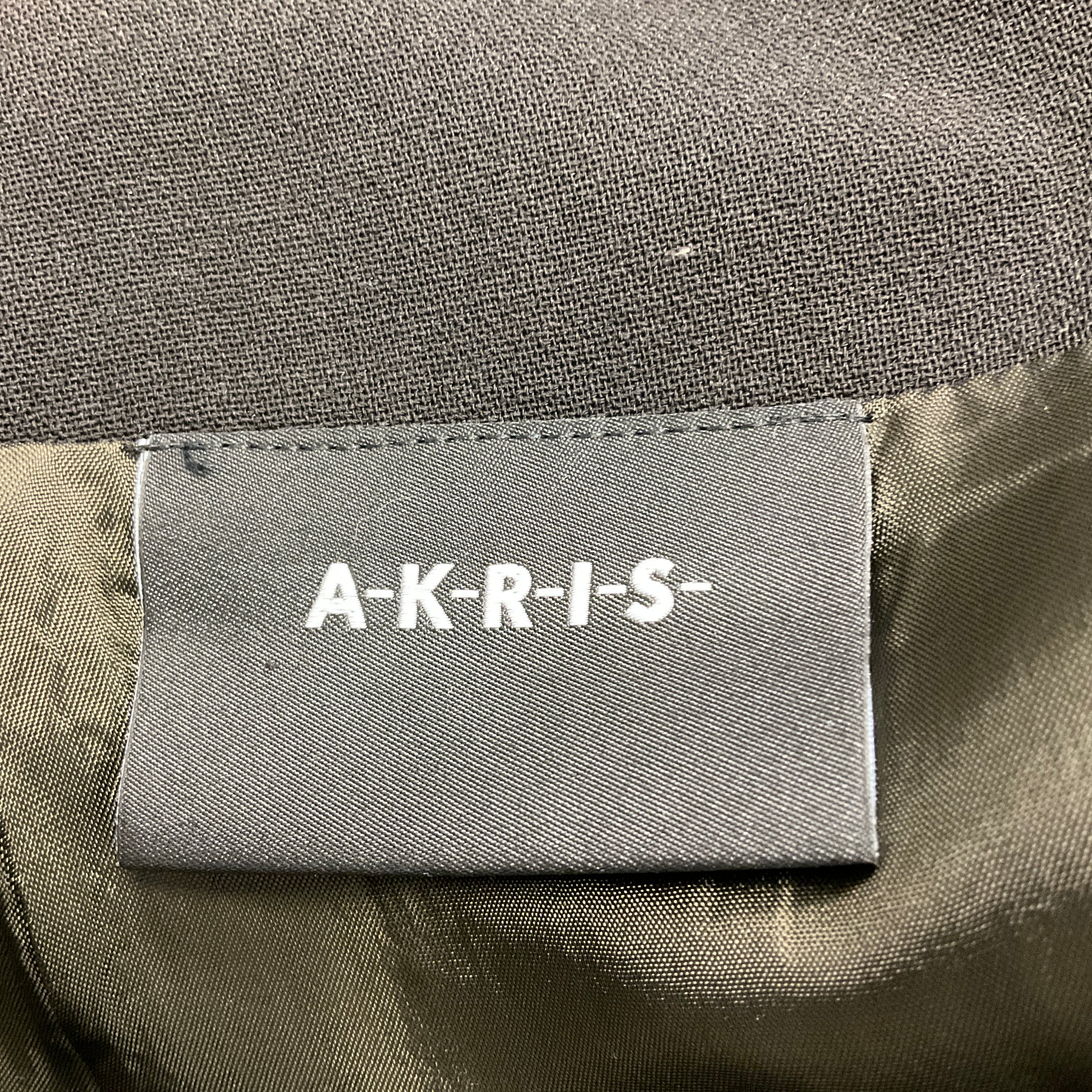 Akris Dark Brown Layered Wool Skirt