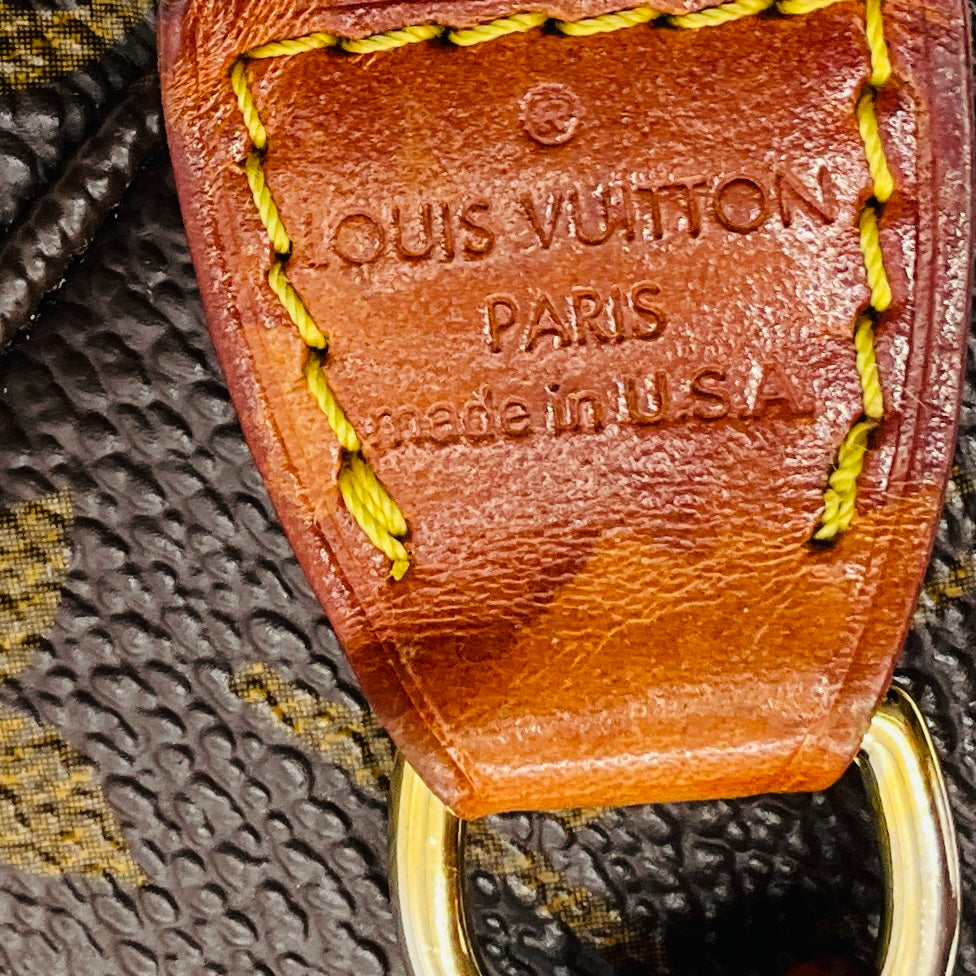 Louis Vuitton Vintage Brown Monogram Canvas Pochette Shoulder Bag