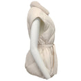Load image into Gallery viewer, Peserico White Belted Puffer Vest with Monili

